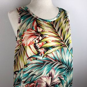 The Limited Sleeveless Tropical Blouse Size M